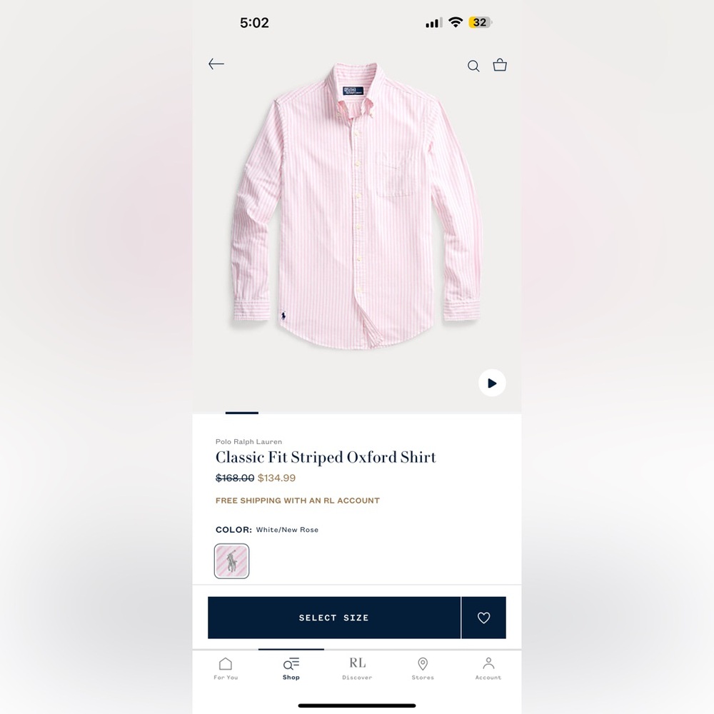 RALPH LAUREN MEN SHIRT
